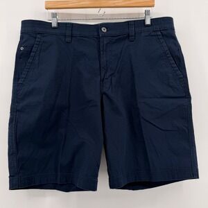 Weatherproof Vintage Mens Navy Blue Utility Cargo Shorts W4S223 Size 38